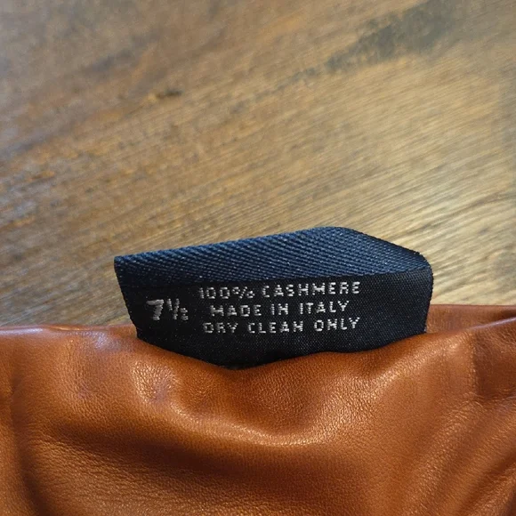 Brooks Brothers Brown Leather Gloves Size 7.5 - Picture 6 of 9